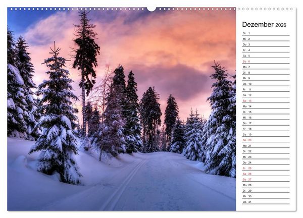 Produktbild: Landschaften im Harz (hochwertiger Premium Wandkalender 2026 DIN A2 quer), Kunstdruck in Hochglanz
