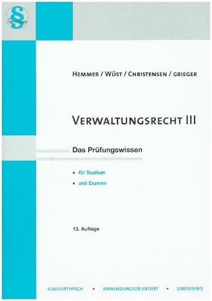 Produktbild: Verwaltungsrecht III