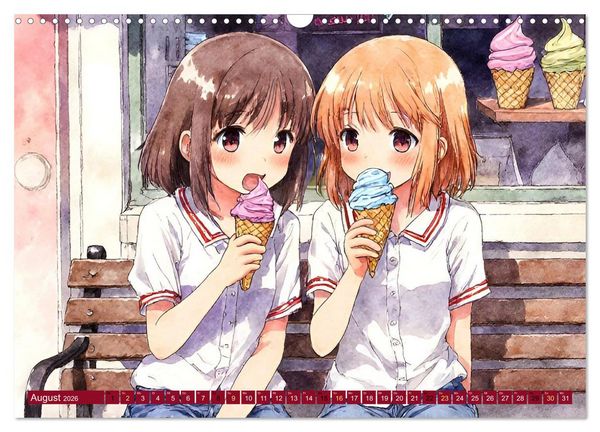 Produktbild: Manga-Momente (Wandkalender 2026 DIN A3 quer), CALVENDO Monatskalender