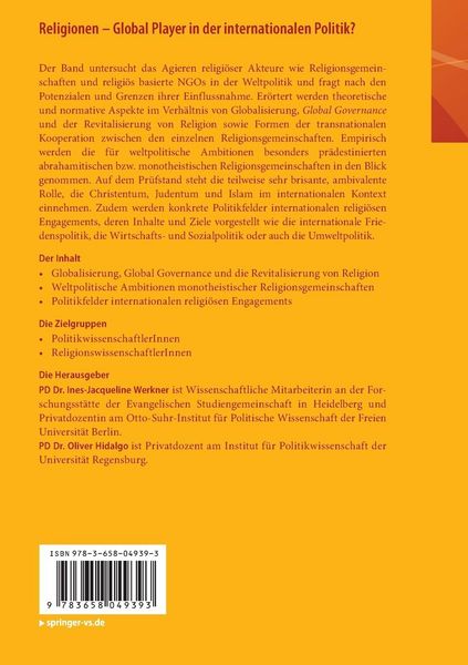 Produktbild: Religionen - Global Player in der internationalen Politik?