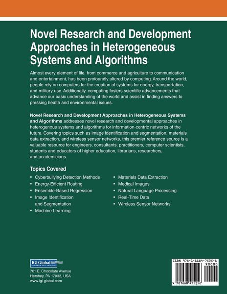 Produktbild: Novel Research and Development Approaches in Heterogeneous Systems and Algorithms