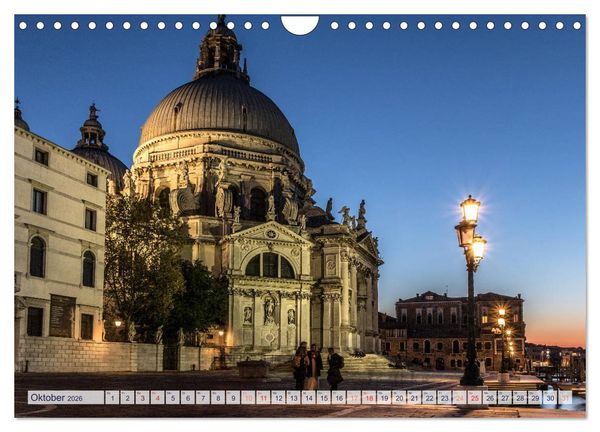 Produktbild: Stilles Venedig wenn es Nacht wird (Wandkalender 2026 DIN A4 quer), CALVENDO Monatskalender
