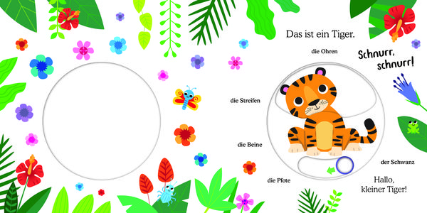 Produktbild: Gl&uuml;cksfisch: Wei&szlig;t du, was die Tiere machen? Kleiner Tiger (Tier-Buch mit Schiebern und Klappen)