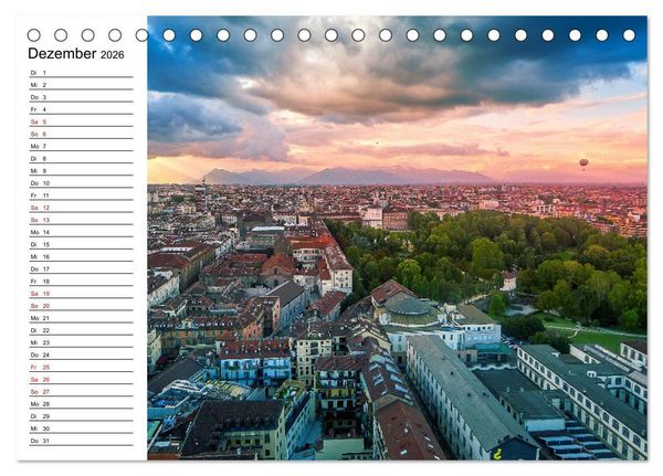 Produktbild: Piemont und Turin (Tischkalender 2026 DIN A5 quer), CALVENDO Monatskalender
