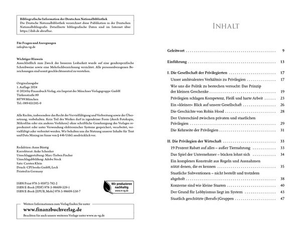 Produktbild: Gier nach Privilegien