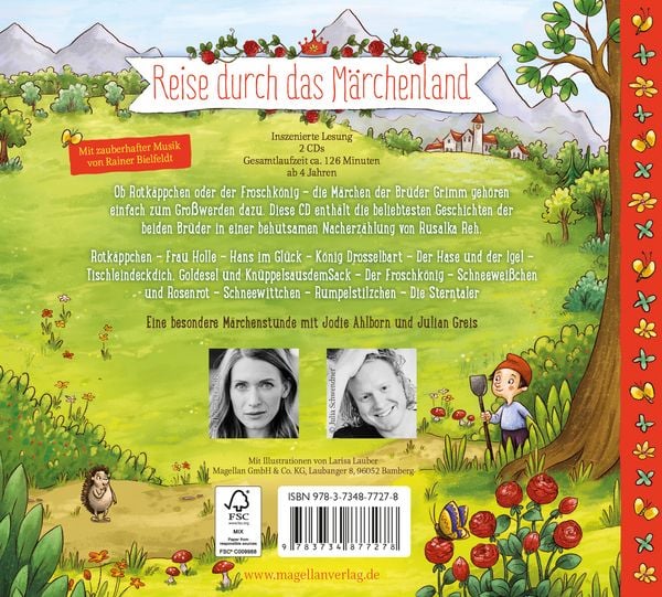 Produktbild: Reise durch das M&auml;rchenland - Die beliebtesten M&auml;rchen der Br&uuml;der Grimm (Audio-CD)