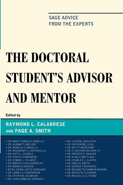 Produktbild: Doctoral StudentOs Advisor and Mentor
