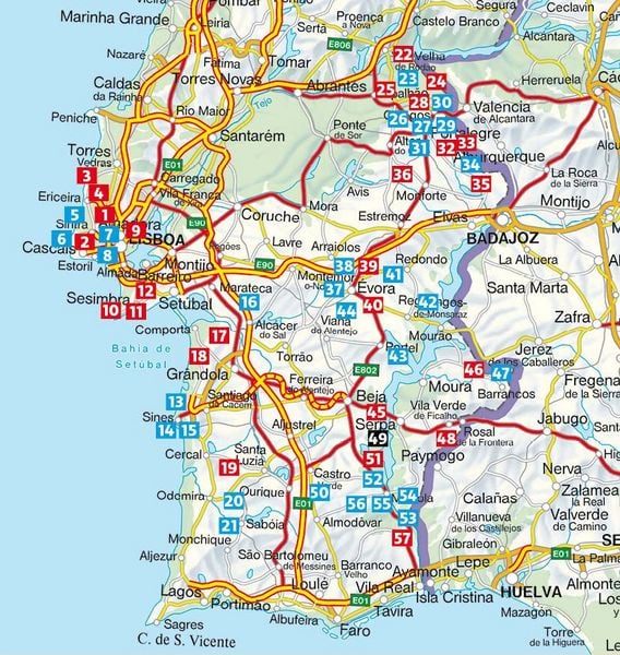 Produktbild: ROTHER Wanderf&uuml;hrer Alentejo. 57 Touren in Portugals S&uuml;dosten &ndash; zwischen Tejo und Algarve