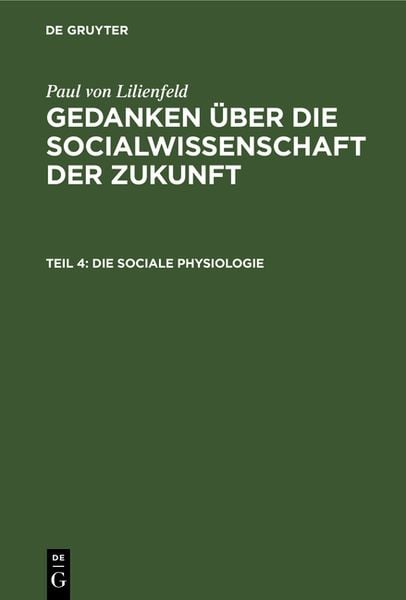 Produktbild: Die sociale Physiologie