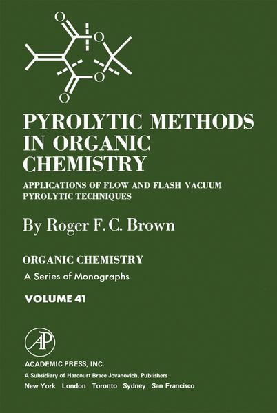 Produktbild: Pyrolytic Methods in Organic Chemistry