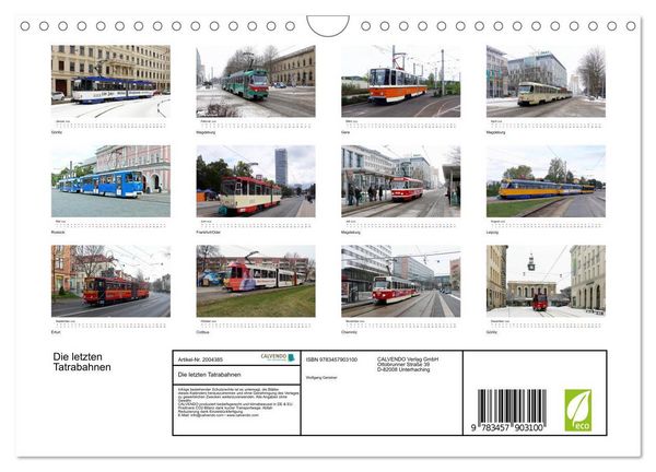 Produktbild: Die letzten Tatrabahnen (Wandkalender 2026 DIN A4 quer), CALVENDO Monatskalender