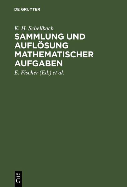 Produktbild: Sammlung und Aufl&ouml;sung mathematischer Aufgaben