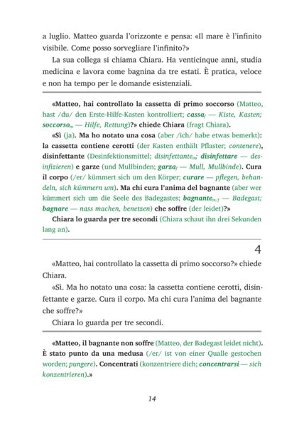Produktbild: Italienisch lernen mit lustigen Kurzgeschichten (A2) - Bagnino per vocazione (+ Audio-Online)