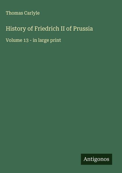 Produktbild: History of Friedrich II of Prussia