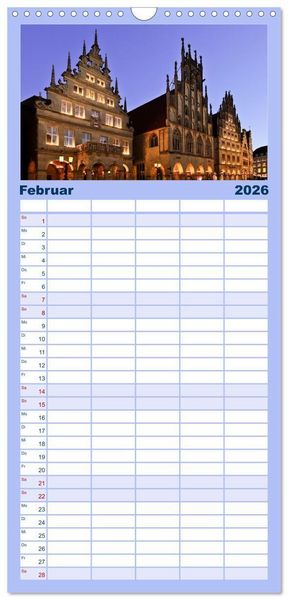 Produktbild: Familienplaner 2026 - Magisches M&uuml;nster mit 5 Spalten (Wandkalender, 21 x 45 cm) CALVENDO