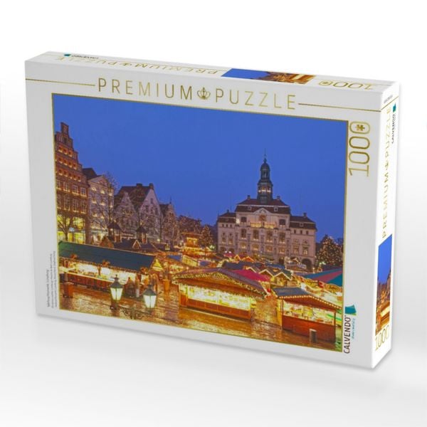 Produktbild: CALVENDO Puzzle Weihnachtsmarkt, L&uuml;neburg | 1000 Teile Lege-Gr&ouml;&szlig;e 64x48cm Foto-Puzzle f&uuml;r gl&uuml;ckliche Stunden