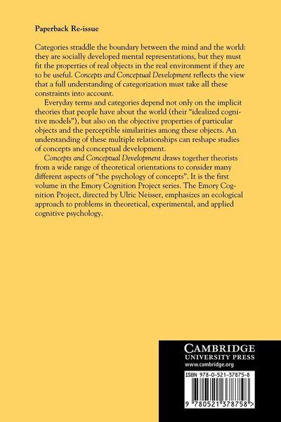 Produktbild: Concepts and Conceptual Development