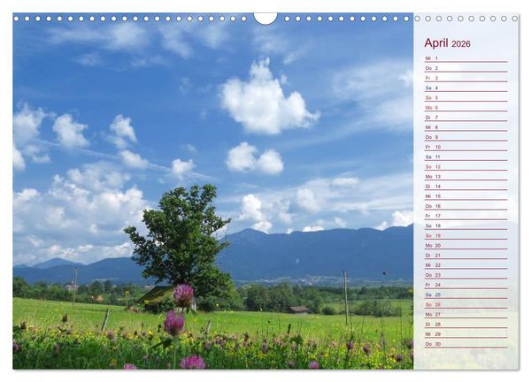 Produktbild: Murnau und das Blaue Land - Aquarelle und Fotografien (Wandkalender 2026 DIN A3 quer), CALVENDO Monatskalender