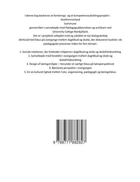 Produktbild: Gode overgange mellem dagtilbud, skole og skolefritidsordning