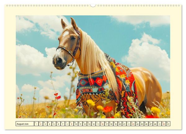 Produktbild: Elegante Modenschau auf dem Land. Bauernhoftiere als Fashion-Ikonen (Wandkalender 2026 DIN A2 quer), CALVENDO Monatskalender