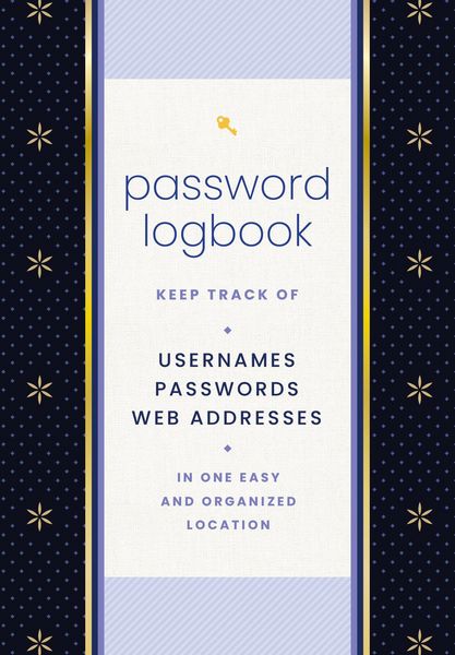 Produktbild: Password Logbook (Black & Gold)