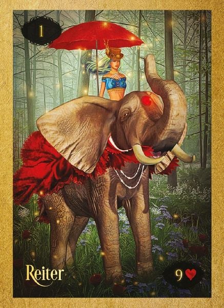 Produktbild: Lenormand of Enchantment - Zauberhafte Orakelkarten im Fantasy-Style