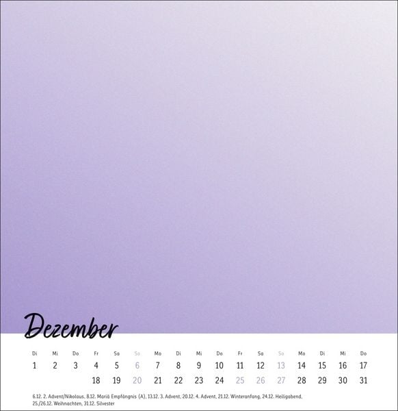 Produktbild: Kreativkalender zum Aufstellen Design 2026