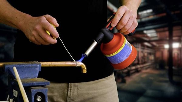 Produktbild: Rothenberger Weichl&ouml;ten &Oslash; 28mm L&ouml;tlampe 1800&deg;C inkl. Piezoz&uuml;nder 1St.