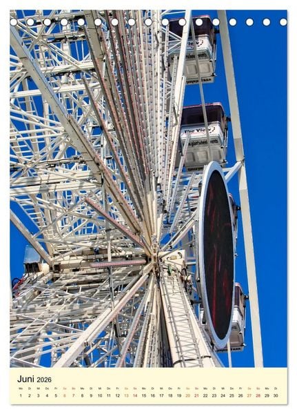 Produktbild: Riesenrad - hoch hinaus (Tischkalender 2026 DIN A5 hoch), CALVENDO Monatskalender