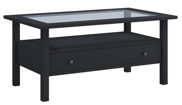 Produktbild: Holz Sofatisch Couchtisch Schublade Lingis L