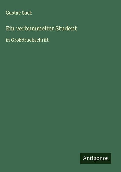 Produktbild: Ein verbummelter Student