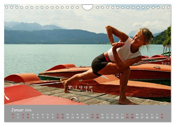 Produktbild: Yoga &ndash; Harmonie am Walchensee (Wandkalender 2026 DIN A4 quer), CALVENDO Monatskalender