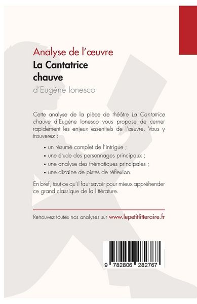 Produktbild: La Cantatrice chauve d'Eug&egrave;ne Ionesco (Analyse de l'oeuvre)