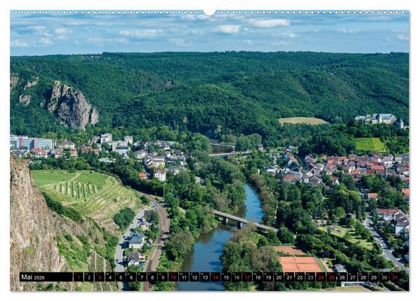 Produktbild: Nahe-Romantik: Bad M&uuml;nster am Stein-Ebernburg (hochwertiger Premium Wandkalender 2026 DIN A2 quer), Kunstdruck in Hochglanz
