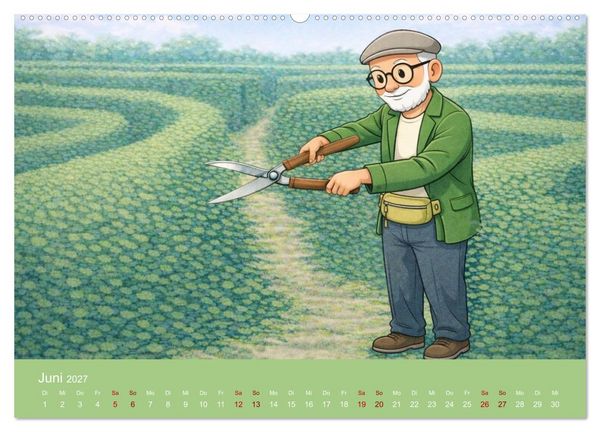 Produktbild: Opa Edition - Pragmatisch ans Werk (Wandkalender 2027 DIN A2 quer), CALVENDO Monatskalender