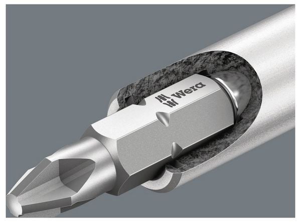 Produktbild: Wera Kompakt 27 RA 1 Werkstatt Bit-Set 1/4\" (6.3 mm)