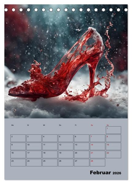 Produktbild: Verzaubert durch High Heels &ndash; Ein Kalender f&uuml;r Schuhliebhaber (Tischkalender 2026 DIN A5 hoch), CALVENDO Monatskalender