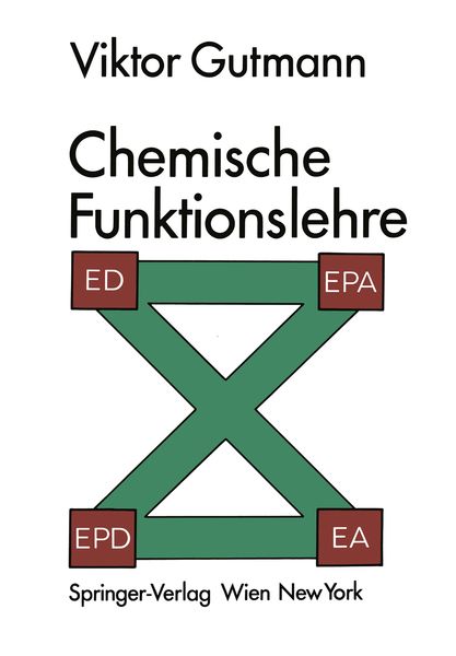 Chemische Funktionslehre, Taschenbuch von Viktor Gutmann, Springer Wien, 9783709182734