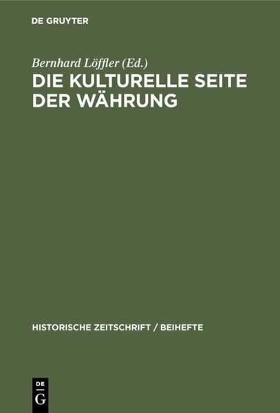 Produktbild: Die kulturelle Seite der W&auml;hrung