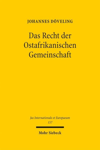 Produktbild: Das Recht der Ostafrikanischen Gemeinschaft