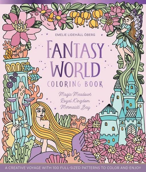 Produktbild: Fantasy World Coloring Book Magic Meadows - Royal Kingdom - Mermaids' Bay