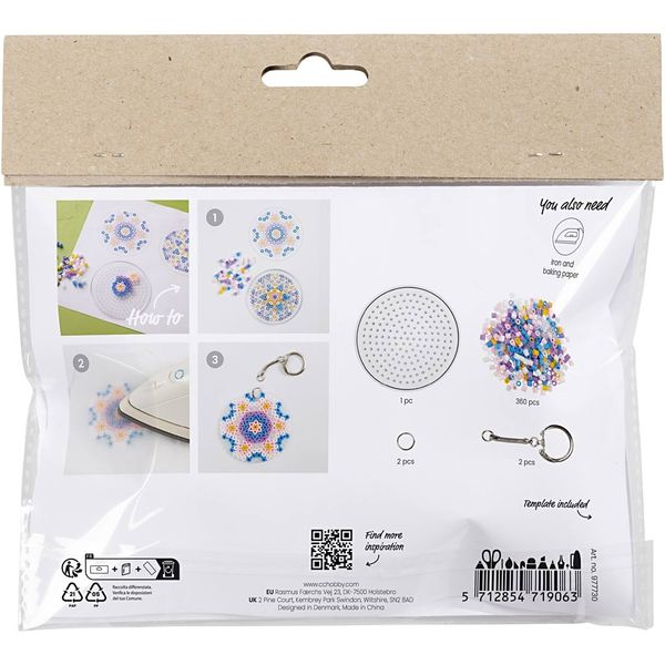 Produktbild: Creativ Company Mini Kreativ Set B&uuml;gelperlen, Anh&auml;nger, Beuteldekoration, Sortierte Farben