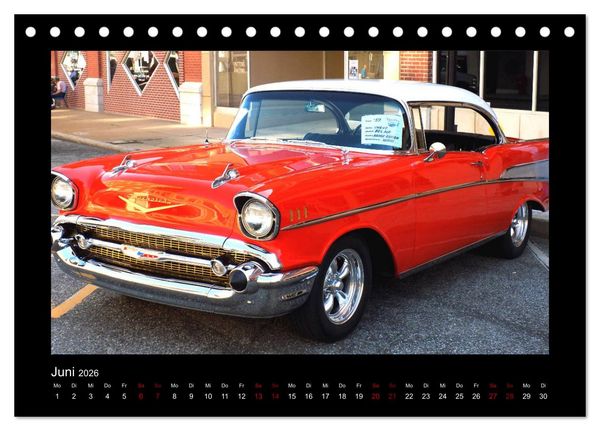 Produktbild: Retro Cars (Tischkalender 2026 DIN A5 quer), CALVENDO Monatskalender