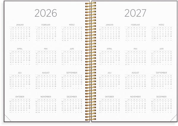 Produktbild: Organizer & Notes A5 26/27 Weinrot