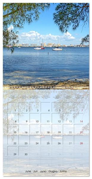Produktbild: Floride &ndash; D&eacute;couvertes dans l'&Eacute;tat du soleil (Calendrier mural carr&eacute; 2026 30x30 cm) Calendrier double avec une page pour vos prises de notes