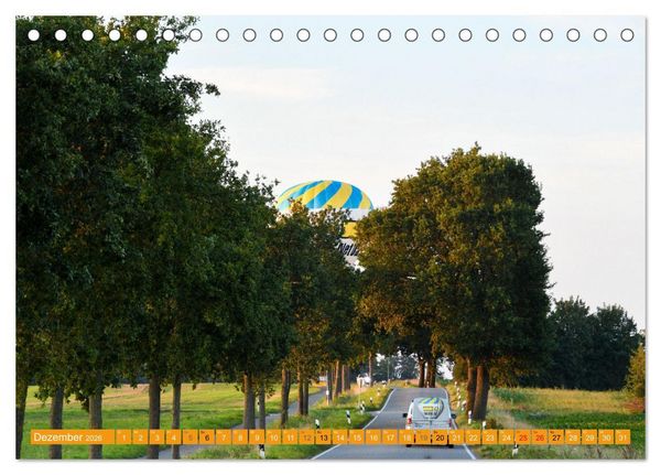 Produktbild: Hei&szlig;luftballone - Bunte Riesen im Norden (Tischkalender 2026 DIN A5 quer), CALVENDO Monatskalender