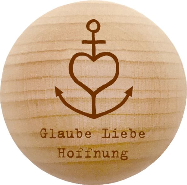 Produktbild: Holz-Handschmeichler - Glaube, Liebe, Hoffnung