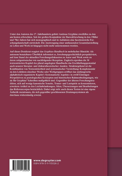 Produktbild: Gryphius-Handbuch