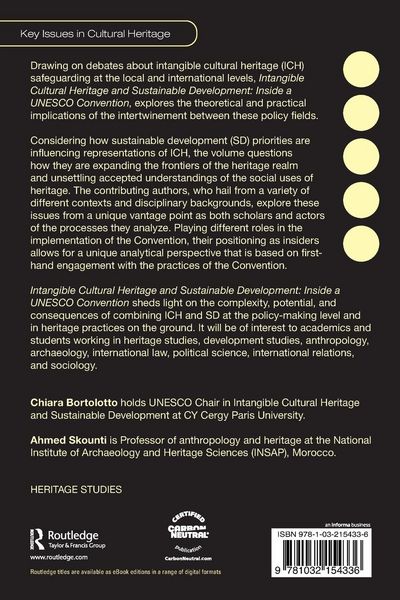 Produktbild: Intangible Cultural Heritage and Sustainable Development