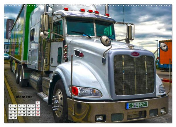 Produktbild: US-Trucks. Faszination Langhauber (Wandkalender 2026 DIN A2 quer), CALVENDO Monatskalender